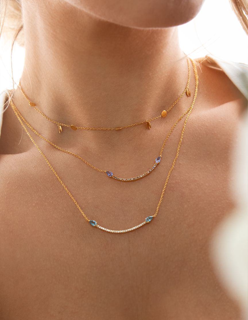 18ct gold plated necklaces