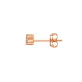 Cleo Solid 18ct Rose Gold and Diamond Stud