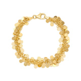 18ct gold vermeil chain charm circle anklet with clasp. jump ring and charm anklet