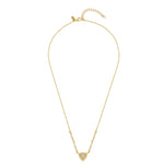18ct gold plated vermeil on sterling silver chain with natural moonstone charm necklace
