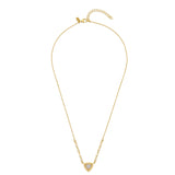 18ct gold plated vermeil on sterling silver chain with natural moonstone charm necklace