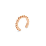 18ct rose gold plated textured ear cuff