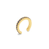 18ct plated gold vermeil with sapphires ear cuff
