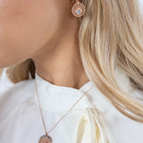 Gold & Grey Diamonds Moonlight Pendant
