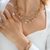 Bellini Three Layered Gold Necklace