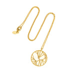 A Star sign necklace made from 18ct gold and white diamonds - virgo star sign