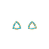 18ct plated gold vermeil with turquoise gemstone