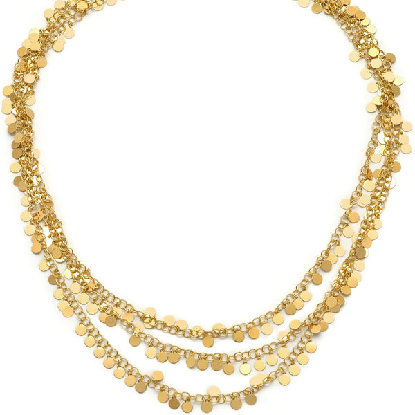 Bellini Three Layered Gold Necklace
