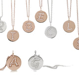 Solid Gold Letter Pendant