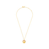 18ct gold plated vermeil necklace with pink tourmaline gemstones