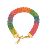 Rainbow Silk Weaved Bracelet