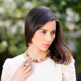 Gold & Moonstone Rocks Necklace