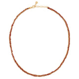 Gold and Burgundy Friendship Necklace