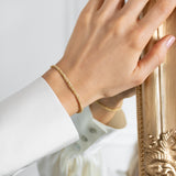Gold & White Friendship Bracelet