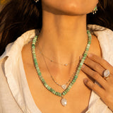 Chrysoprase & Moonstone Gem Candy Necklace