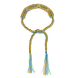 Blue & Green Ibiza Tie Bracelet