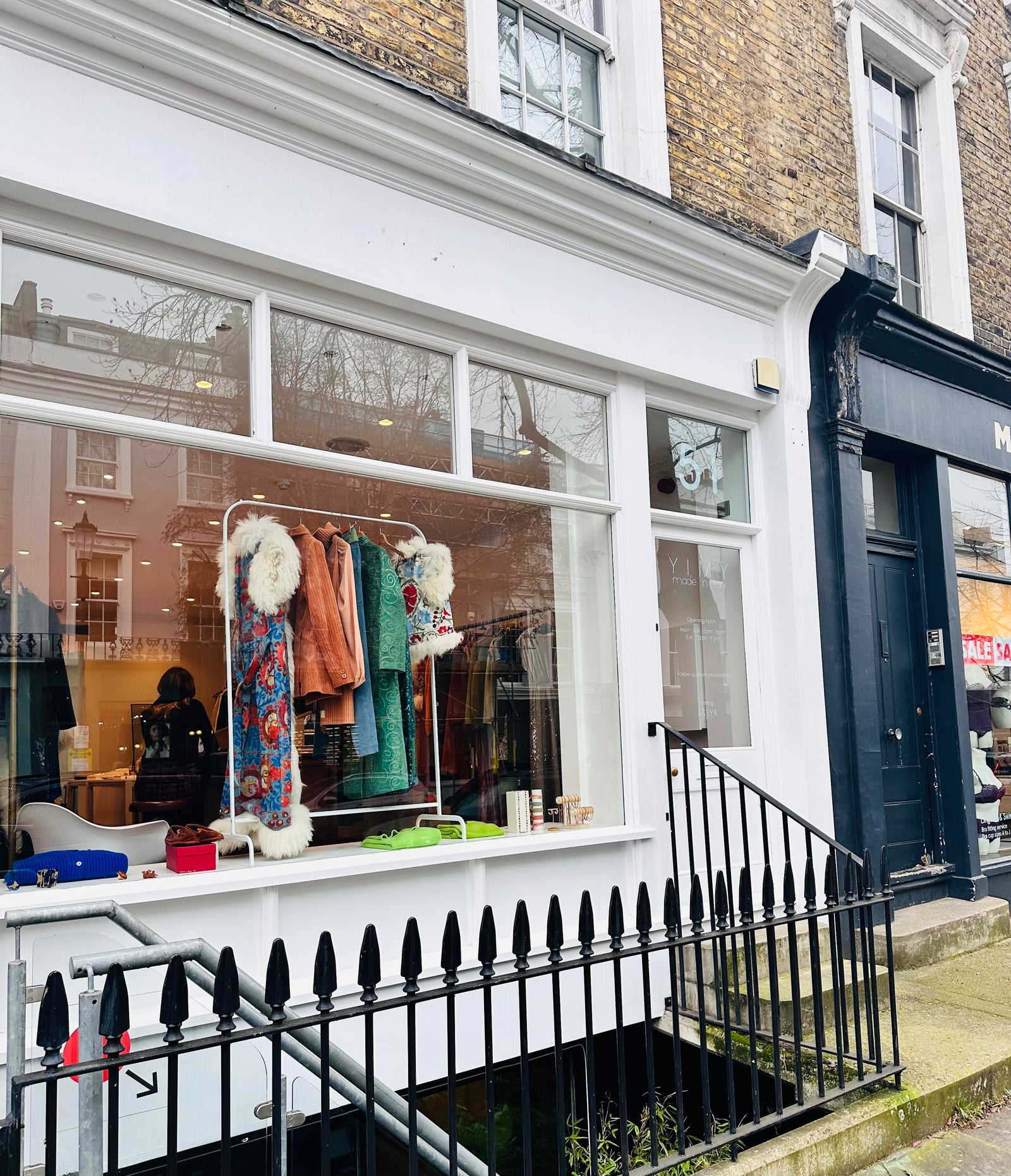 The ASSYA London x YIMY boutique at 51 Ledbury Road in Notting Hill