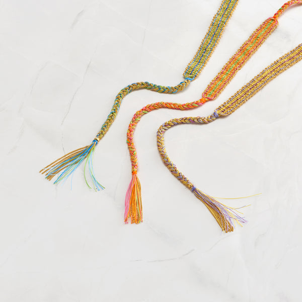 Rainbow Ibiza Tie Bracelet