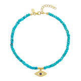 Turquoise Evil Eye Anklet
