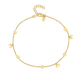 Gold Sun & Moon Anklet