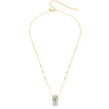 Aquamarine & Blue Topaz Astra Crystal Necklace