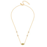 Green Peridot Evil Eye Necklace