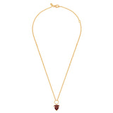 Gold & Garnet Gem Necklace
