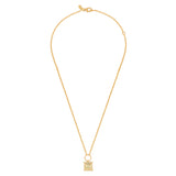 Gold & Lemon Quartz Gem Necklace