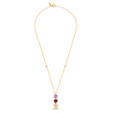 Ruby Gem Drop Necklace
