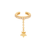 White Zircon Desert Ear Cuff