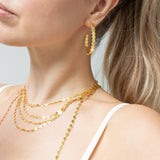 Gold Champagne Hoops