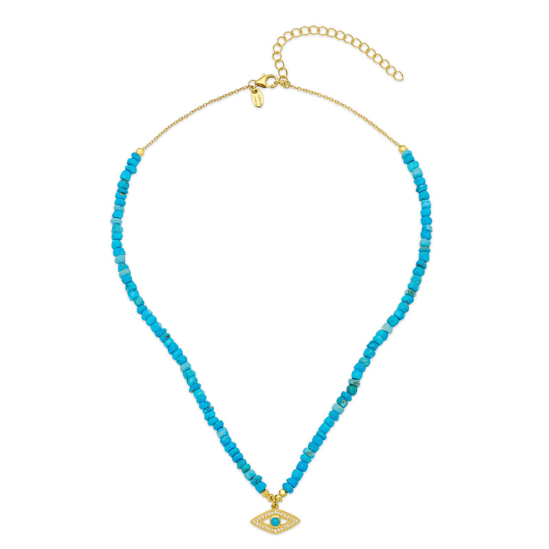 Turquoise Evil Eye Necklace