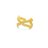 Gold & Zircon Oriental Ear Cuff