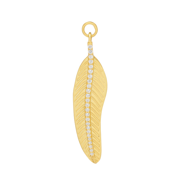 Feather Hoop Charm