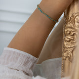 Rhodium & Black Friendship Bracelet