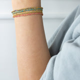 Gold & Turquoise Tassel Bracelet