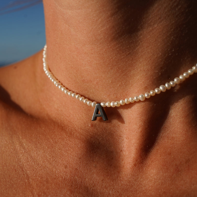 Pearl Letter Necklace