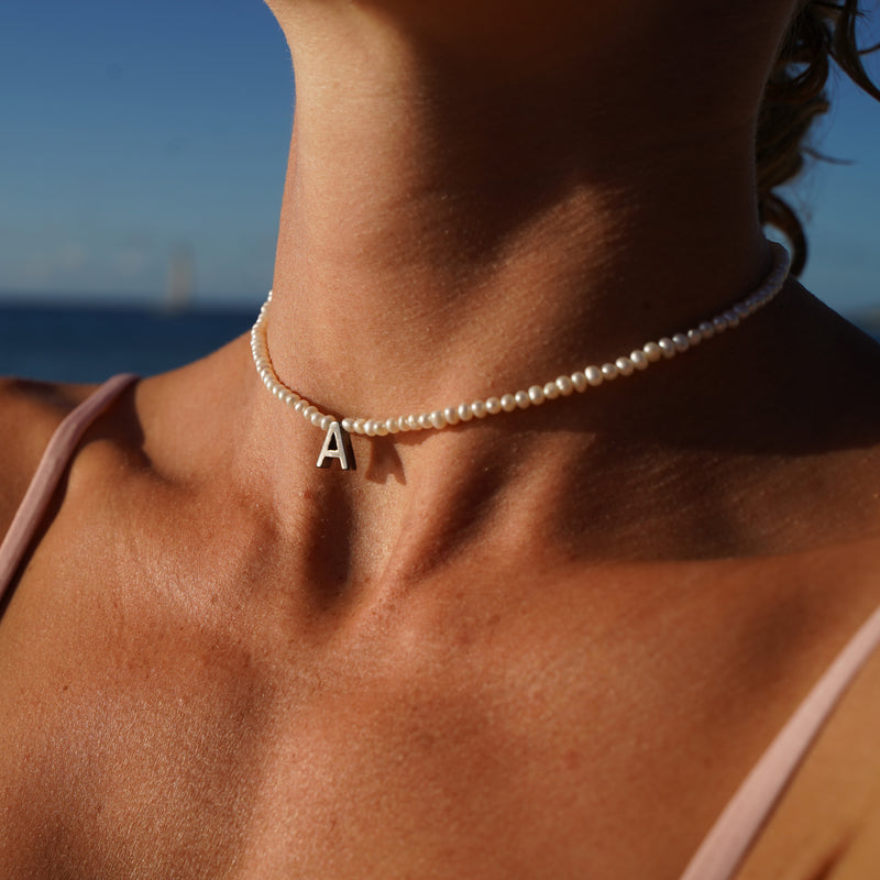 Pearl Letter Necklace