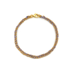 Gold & Lilac Friendship Bracelet