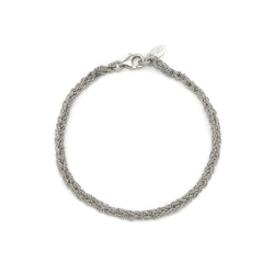 Silver & Grey Friendship Bracelet