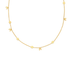 Gold Sun & Moon Necklace