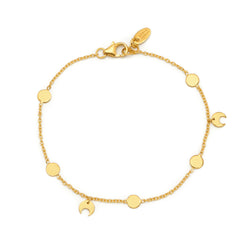 Gold Sun & Moon Bracelet