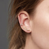 Gold & Zircon Oriental Ear Cuff