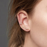 Gold & Ruby Oriental Ear Cuff