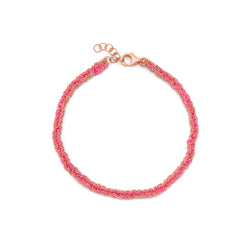 Rose Gold & Pink Friendship Bracelet